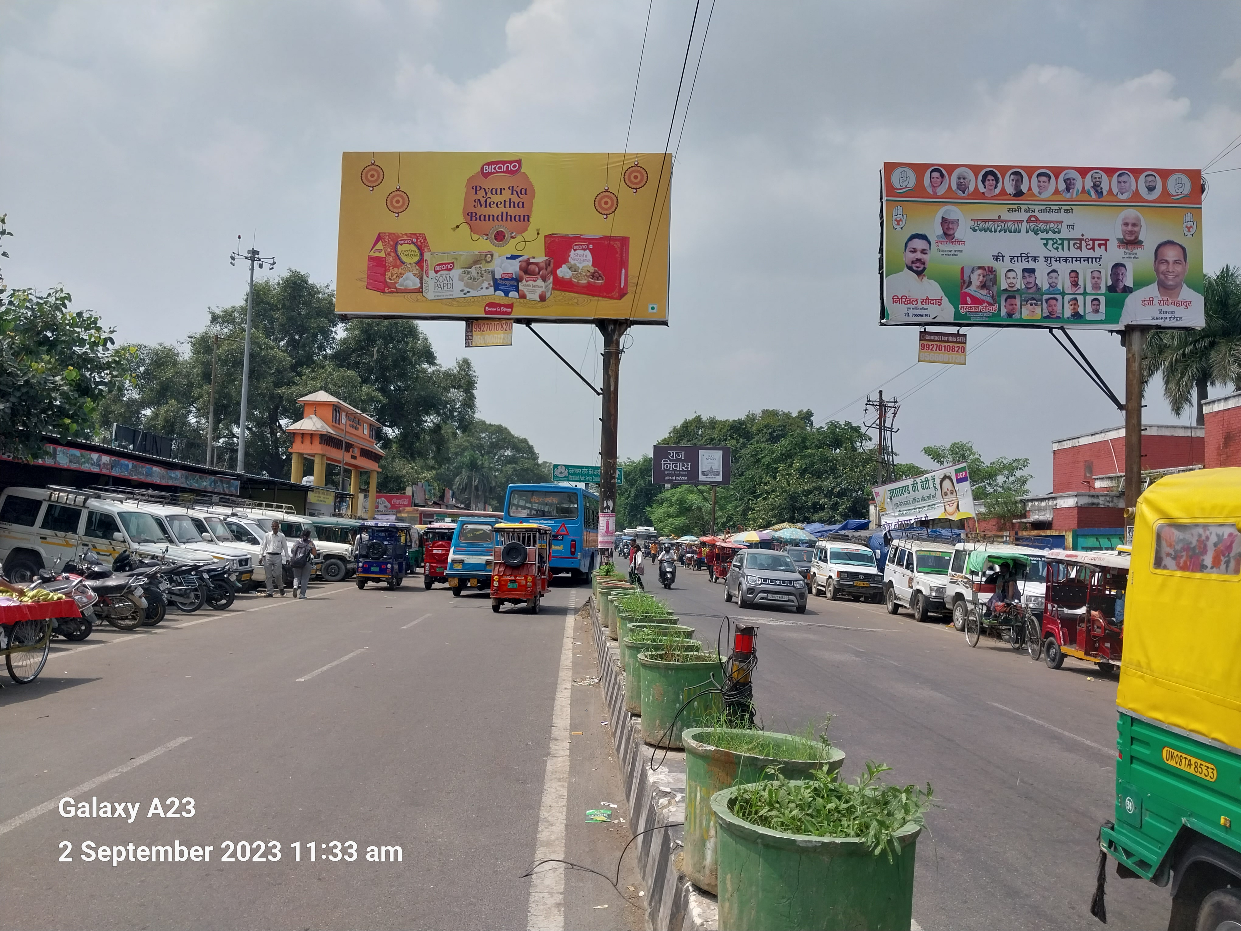 Large format billboard coverage for Haldwani and Roorkee