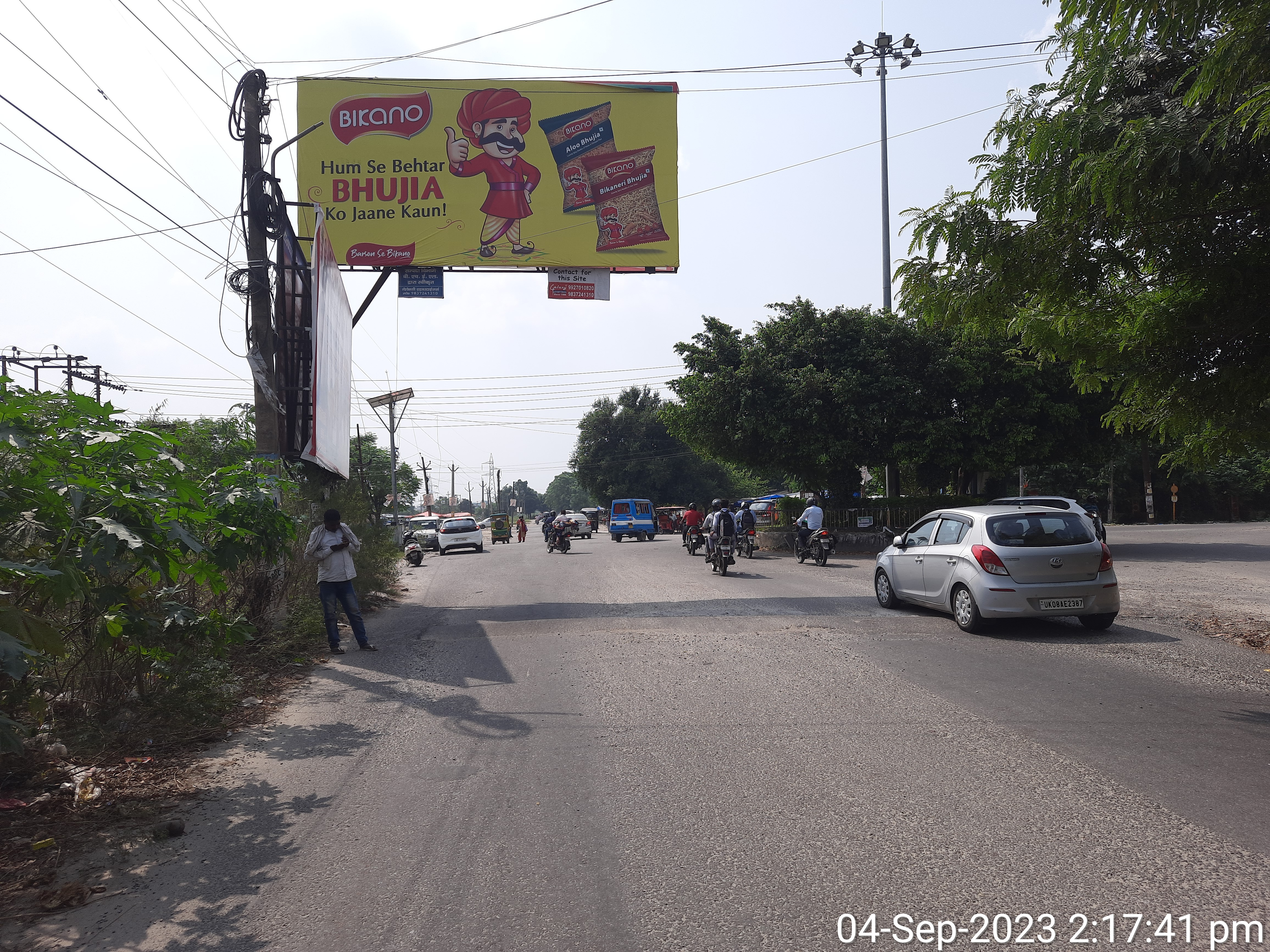 Outdoor advertising in Haldwani